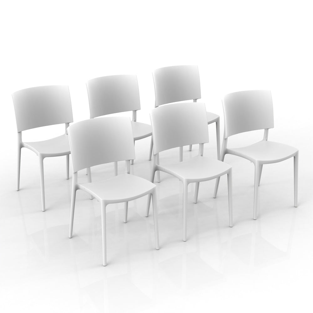 Sedia in polipropilene Sharp impilabile Design moderno da Interno/Esterno