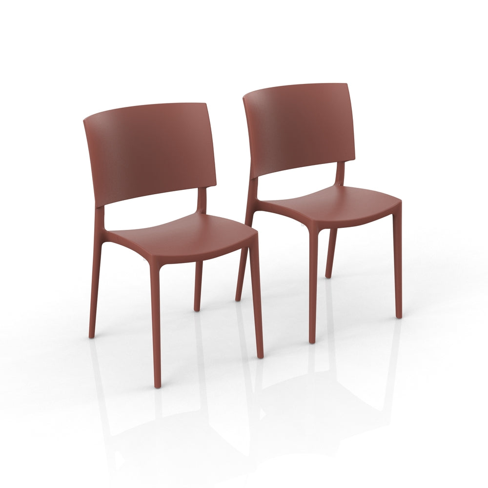 Sedia in polipropilene Sharp impilabile Design moderno da Interno/Esterno