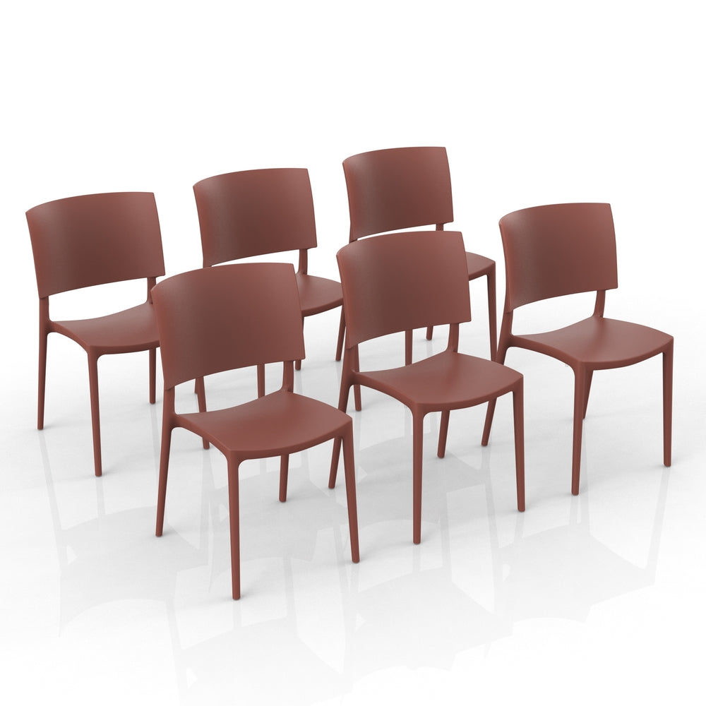 Sedia in polipropilene Sharp impilabile Design moderno da Interno/Esterno