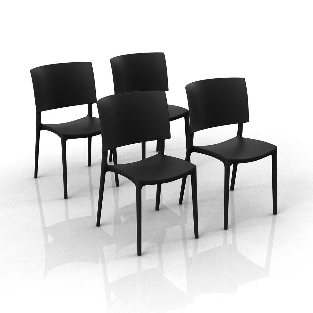 Sedia in polipropilene Sharp impilabile Design moderno da Interno/Esterno
