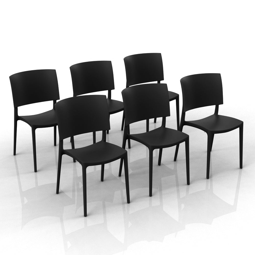 Sedia in polipropilene Sharp impilabile Design moderno da Interno/Esterno