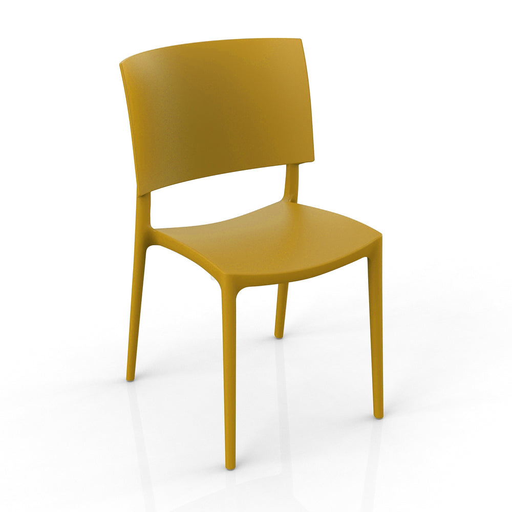 Sedia in polipropilene Sharp impilabile Design moderno da Interno/Esterno