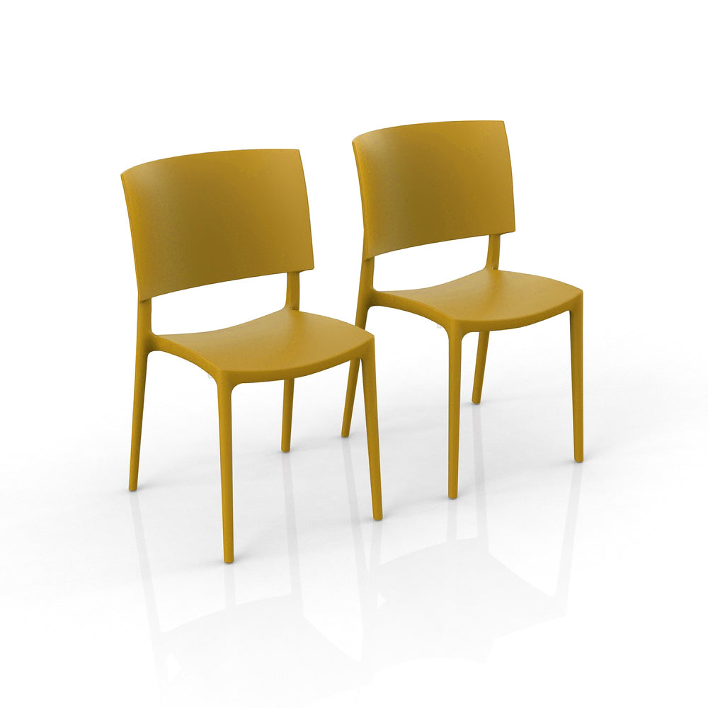 Sedia in polipropilene Sharp impilabile Design moderno da Interno/Esterno