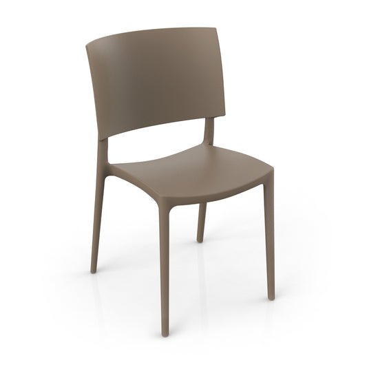 Sedia in polipropilene Sharp impilabile Design moderno da Interno/Esterno