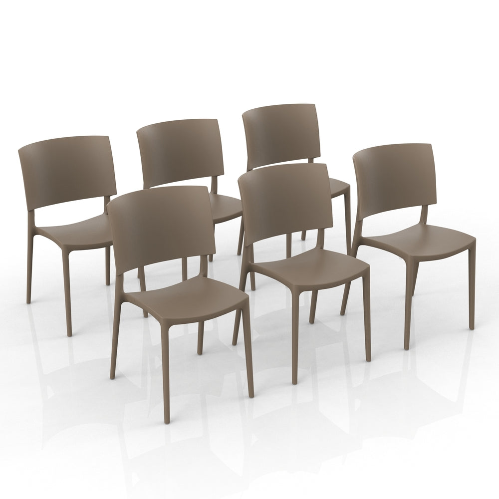 Sedia in polipropilene Sharp impilabile Design moderno da Interno/Esterno