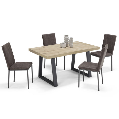 Tavolo da pranzo 160x90 modello MADE IN ITALY GOYA allungabile fino a 260 CM