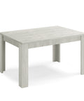 Tavolo in legno melaminico allungabile finitura olmo gesso