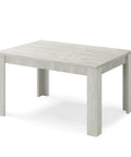 Tavolo in legno melaminico allungabile finitura olmo gesso