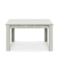 Tavolo in legno melaminico allungabile finitura olmo gesso