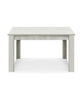 Tavolo in legno melaminico allungabile finitura olmo gesso