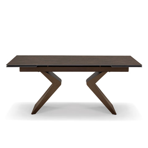 Tavolo da pranzo 180X90 con apertura automatica modello TAHITI top in grès ceramico