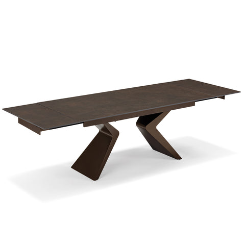 Tavolo da pranzo 180X90 con apertura automatica modello TAHITI top in grès ceramico