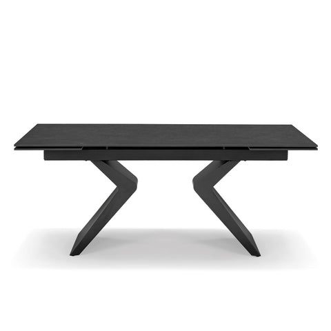 Tavolo da pranzo 180X90 con apertura automatica modello TAHITI top in grès ceramico