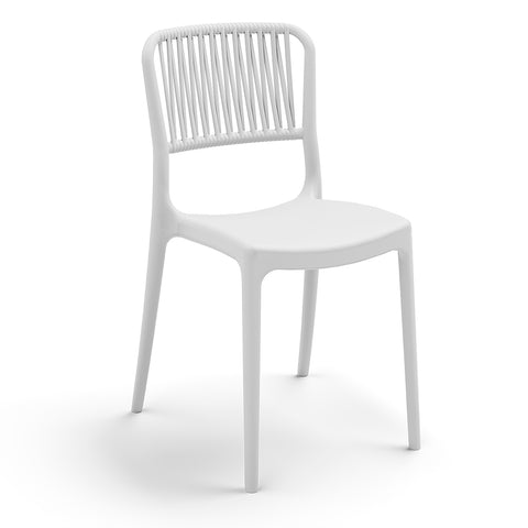 Sedia in polipropilene Viola impilabile Design moderno da Interno/Esterno