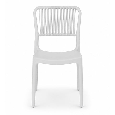 Sedia in polipropilene Viola impilabile Design moderno da Interno/Esterno