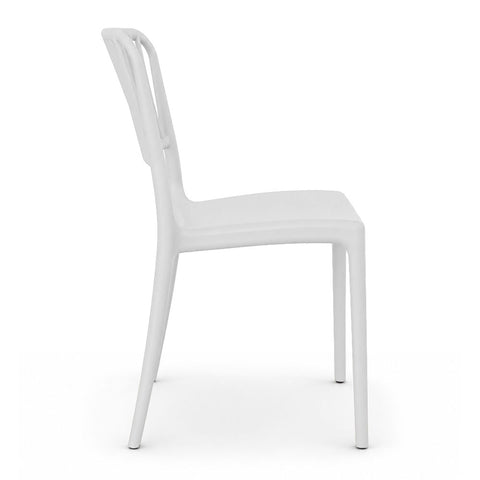 Sedia in polipropilene Viola impilabile Design moderno da Interno/Esterno