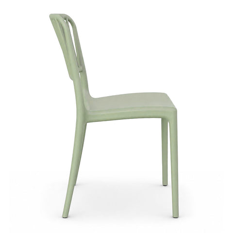 Sedia in polipropilene Viola impilabile Design moderno da Interno/Esterno