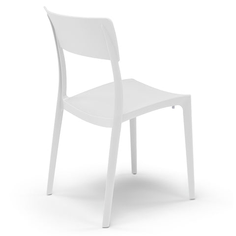 Sedia in polipropilene Zen impilabile Design moderno da Interno/Esterno