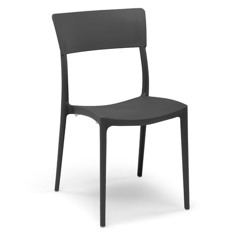 Sedia in polipropilene Zen impilabile Design moderno da Interno/Esterno