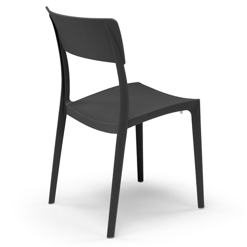 Sedia in polipropilene Zen impilabile Design moderno da Interno/Esterno