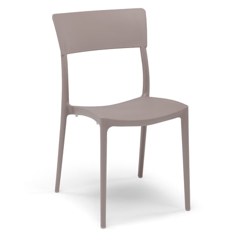 Sedia in polipropilene Zen impilabile Design moderno da Interno/Esterno