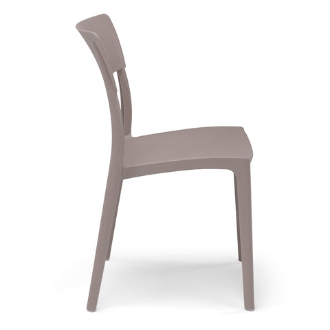 Sedia in polipropilene Zen impilabile Design moderno da Interno/Esterno