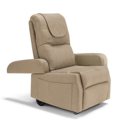 Poltrona Relax Elettrica LONDRA Con Alzapersona - 2 Motori, Tessuto Idrorepellente, Per Anziani - Foto 7