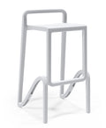 Sgabello dal design moderno in polipropilene bianco