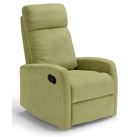 Poltrona relax manuale reclinabile verde